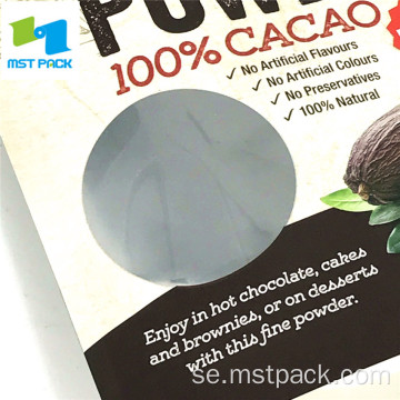 Cacao Powder Packaging Bag Mat Dragkedja